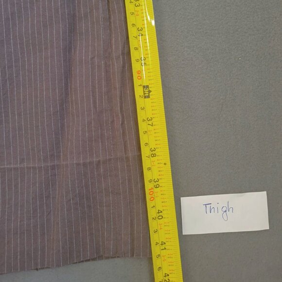 RW&CO Women Trousers Vertical Tapered Mid Rise Striped Gray Size 6 Straight Leg - Picture 11 of 16